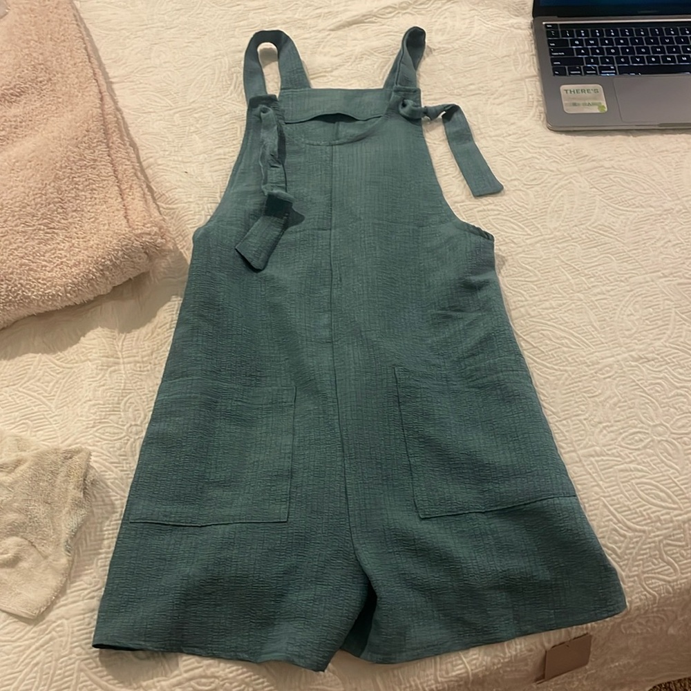 Emery rose romper sage green